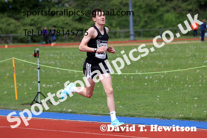 3000 metres, 2026 North Eastern Track and Field Champs, Shildon, County Durham. Photo: David T. Hewitson/Sports for All Pics